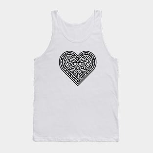 The Heart (Black) Tank Top